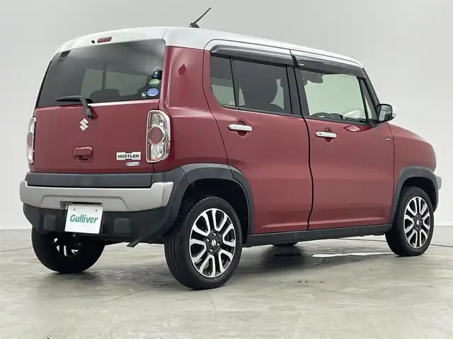 スズキ ハスラー Jスタイル Ⅱ 埼玉県 2017(平29)年 5.3万km フェニックスレッドパール/ホワイト2トーンルーフ 純正メモリナビ/ FM AM CD フルセグTV/デュアルカメラブレーキサポート　/車線逸脱警告システム　/アイドリングストップ/ステアリングリモコン/ハーフレザーシート　/シートヒーター　/ドライブレコーダー/ＨＩＤオートライト　/スマートキー　/プッシュスタート　/　