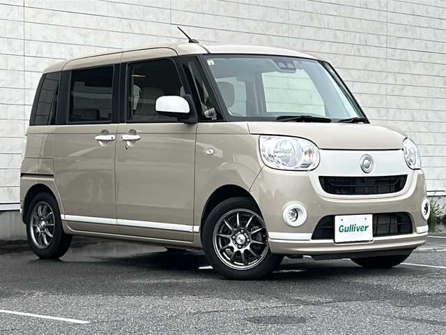 ダイハツ ムーヴ キャンバス X ホワイトアクセント リミテッド SAⅢ 茨城県 2020(令2)年 4.2万km ナチュラルベージュマイカM ワンオーナー/純正メモリナビ【NSZN-W70D]/（CD・DVD・BT・全周囲バックカメラ・フルセグTV）/テレビキャンセラー/両側パワースライドドア/衝突被害軽減システム/USB端子入力/社外14インチアルミホイール/純正フロアマット/プッシュスタート/エンジンスタートボタン/オートライト・オートハイビーム/フロントフォグランプ/アイドリングストップ/横滑り防止機能/ABS