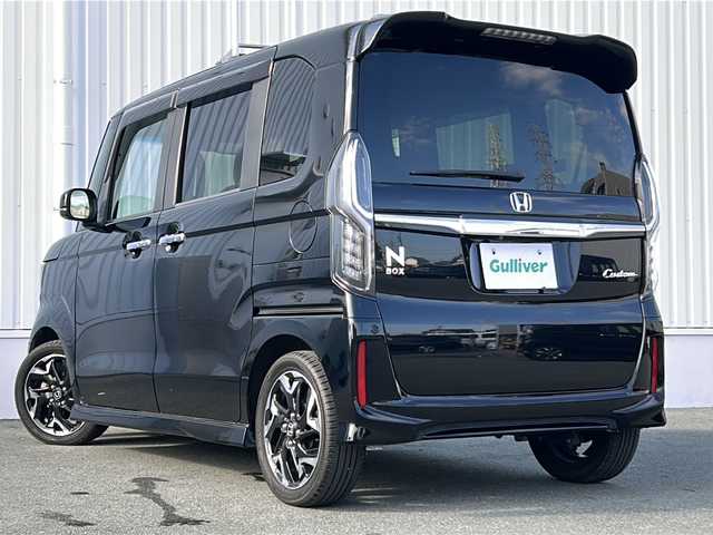 ホンダ Ｎ ＢＯＸ カスタム G L ターボ ホンダセンシング 三重県 2018(平30)年 4.9万km クリスタルブラックパール 純正ナビ /バックカメラ /両側パワースライドドア/ビルトインETC /前後ドライブレコーダー/レーダークルーズコントロール /レーンキープアシスト /衝突軽減ブレーキ/USB給電/LEDヘッドライト/オートライト/純正フロアマット/パドルシフト /ステアリングスイッチ/電動格納ミラー /禁煙車