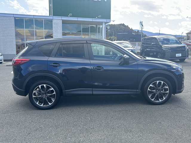 マツダ ＣＸ－５ XD Lパッケージ 山梨県 2015(平27)年 6.9万km ディープクリスタルブルーマイカ 純正ナビ/バックカメラ/サイドカメラ/TV/BT/CD/DVD/AUX/ETC/純正19インチアルミホイール/BOSEサウンド/アイドリングストップ/レザーシート/前席シートヒーター/前席パワーシート/純正フロアマット/スマートキー/スペアキー1本/ドライブレコーダー前後/コーナーセンサー/LEDヘッドライト