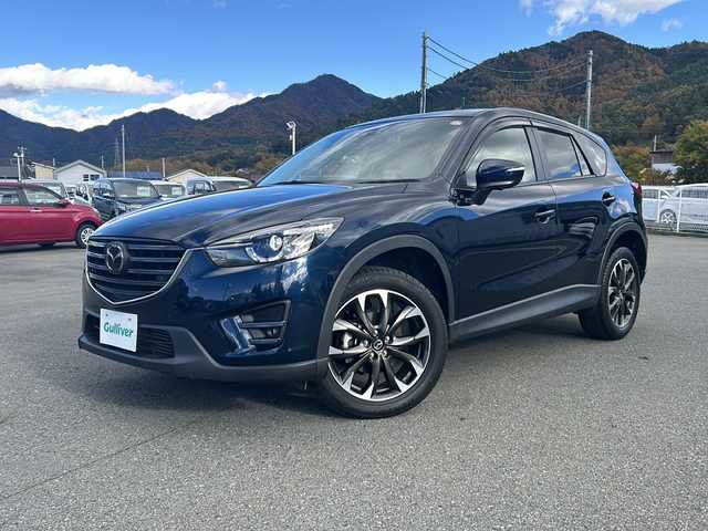 マツダ ＣＸ－５ XD Lパッケージ 山梨県 2015(平27)年 6.9万km ディープクリスタルブルーマイカ 純正ナビ/バックカメラ/サイドカメラ/TV/BT/CD/DVD/AUX/ETC/純正19インチアルミホイール/BOSEサウンド/アイドリングストップ/レザーシート/前席シートヒーター/前席パワーシート/純正フロアマット/スマートキー/スペアキー1本/ドライブレコーダー前後/コーナーセンサー/LEDヘッドライト