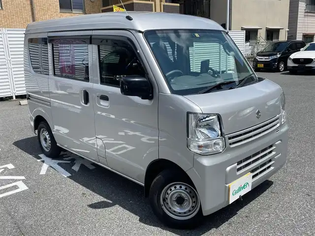 スズキ エブリイ PA 広島県 2021(令3)年 1.7万km シルキーシルバーメタリック /登録時走行距離/　　　　　　　17035キロ/ハイルーフ/社外ナビ/スペアキー×１/ETC/新車時整備手帳/　　【保証書】/取扱説明書/