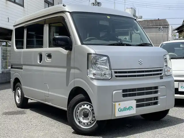 スズキ エブリイ PA 和歌山県 2021(令3)年 1.8万km シルキーシルバーメタリック 社外KENWOODナビ/登録時走行距離17161km/５MT/後席マットレス×３/ETC/ラバーマット/ドアバイザー