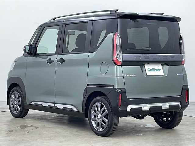 三菱 デリカミニ T プレミアム 道央・札幌 2025(令7)年 0.1万km未満 アメジストブラック ・4WD/・寒冷地仕様/・純正ディスプレイオーディオ&BT&AppleCarPlay/・運転支援システム/・衝突軽減システム/・前方衝突予測警報/・踏み間違え防止/・レーンキープアシスト/・ふらつき警報/・標識認識システム/・先行車発進通知/・全方位カメラ/・MYパイロット/・デジタルインナーミラー/・両側パワースライドドア/・片側ハンズフリースライドドア/・パーキングセンサー/・ハンドルヒーター/・パドルシフト/・革巻きステアリング/・ステアリングスイッチ/・シートヒーター/・ハーフレザーシート/・ミラーヒーター/・ダウンヒルアシストコントロール/・横滑り防止/・オートマチックハイビーム/・オートライト/・LEDヘッドライト/・LEDフォグ/・ヘッドライトレベライザー/・スマートキー/・スペアキー/・アイドリングストップ/・プッシュスタート