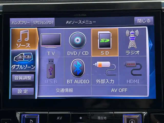 トヨタ アルファード S 道央・札幌 2019(令1)年 6.8万km ホワイトパールクリスタルシャイン ・ワンオーナー/・４WD/・寒冷地仕様/・ALPINE　BIGＸナビ/・ALPINEフリップダウンモニター/・社外前後ドライブレコーダー/・フロント/サイド/バックカメラ/・ビルトインETC/・トヨタセーフティセンス/・レーダークルーズコントロール/・オートハイビーム/・PCS/・LTA/・クリアランスソナー/・PKSB/・RSA/・両側パワースライドドア/・シートカバー/・プッシュスタート/・スマートキー/・純正エンジンスターター/・LEDヘッドライト/・フォグライト/・オートライト/・純正フロアマット/・ドアバイザー/・純正AW付スタッドレス積込/　225/60/R17