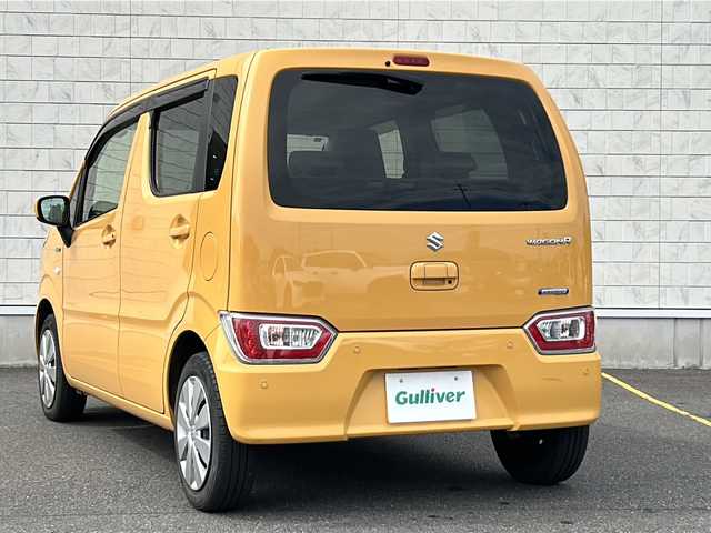 スズキ ワゴンＲ HYBRID FX 茨城県 2021(令3)年 3.4万km アクティブイエロー デュアルセンサーブレーキサポート/社外SDナビ/　　BT/CD/DVD/フルセグ/シートヒーター/ワンオーナー/リアパーキングセンサー/純正14インチアルミホイール/オートライト/スマートキー/ETC