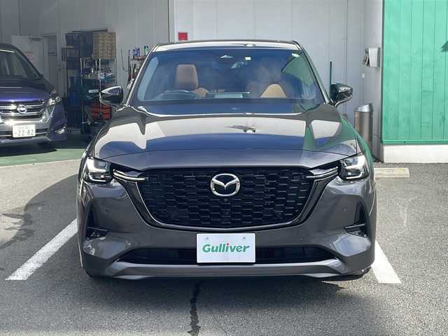 マツダ ＣＸ－６０ XD HV プレミアムスポーツ 京都府 2023(令5)年 1.9万km マシーングレープレミアムM パノラマサンルーフ　純正１２．３インチナビ　全方位カメラ　フルセグ　Ｂｌｕｅｔｏｏｔｈオーディオ　ＨＤＭＩ　ＵＳＢ　レーダークルーズコントロール　ブラインドスポットモニター　社外２２インチアルミ　前後ドラレコ