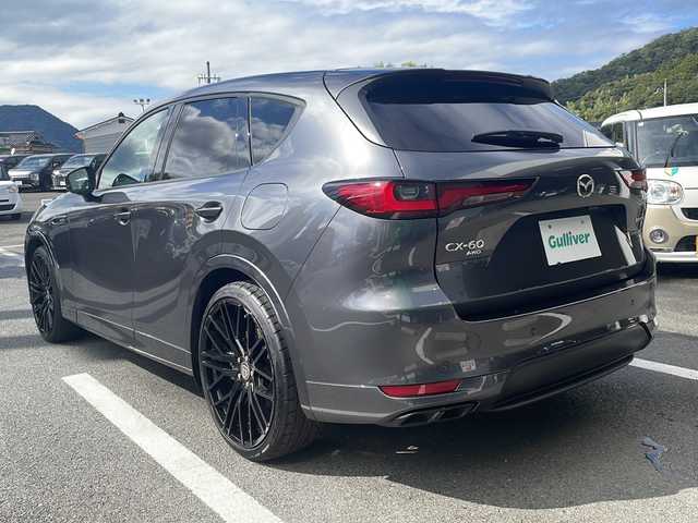 マツダ ＣＸ－６０ XD HV プレミアムスポーツ 京都府 2023(令5)年 1.9万km マシーングレープレミアムM パノラマサンルーフ　純正１２．３インチナビ　全方位カメラ　フルセグ　Ｂｌｕｅｔｏｏｔｈオーディオ　ＨＤＭＩ　ＵＳＢ　レーダークルーズコントロール　ブラインドスポットモニター　社外２２インチアルミ　前後ドラレコ