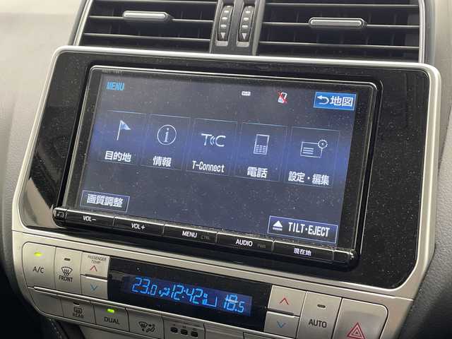 トヨタ ランドクルーザー プラド TX Lパッケージ 千葉県 2018(平30)年 8.3万km ホワイトパールクリスタルシャイン 純正ナビ/・AM/FM/CD/DVD/SD/BT/フルセグTV/プリクラッシュセーフティ/レーンキープアシスト/オートハイビーム/バックカメラ/パワーシート/シートヒーター＆シートベンチレーション/レーダークルーズコントロール/ビルトインETC/ステアリングスイッチ