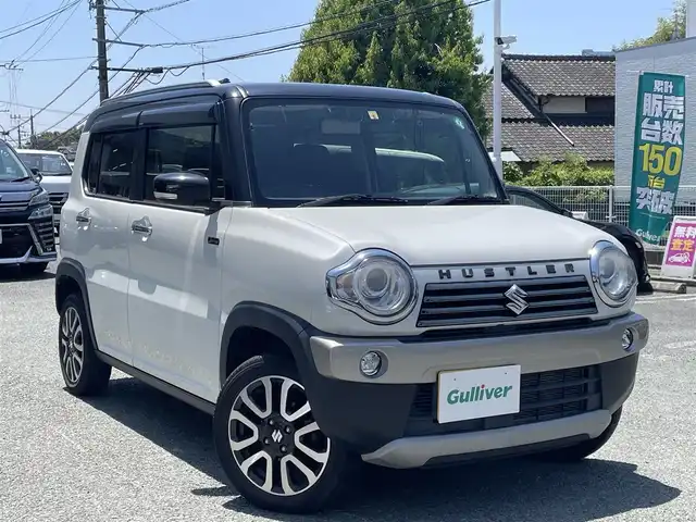 スズキ ハスラー Jスタイル Ⅲ ターボ 熊本県 2018(平30)年 3万km ピュアホワイトパール/ブラック2トーン 純正メモリナビ(AVIC-RL901ZS)/【フルセグTV/SD/CD/DVD/Bluetooth】/バックカメラ/IC付ターボ/衝突被害軽減システム/クルーズコントロール/レーンキープアシスト/ハーフレザーシート/前席シートヒーター/ルーフレール/純正15インチアルミホイール/パドルシフト/オートライト/ビルトインETC/ドライブレコーダー/プッシュスタート/スマートキー/アイドリングストップ/横滑り防止装置/盗難防止装置/純正フロアマット/取扱説明書/保証書