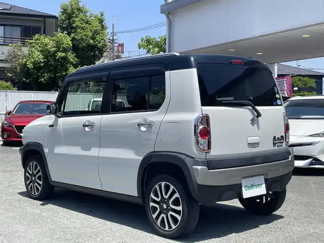 スズキ ハスラー Jスタイル Ⅲ ターボ 熊本県 2018(平30)年 3万km ピュアホワイトパール/ブラック2トーン 純正メモリナビ(AVIC-RL901ZS)/【フルセグTV/SD/CD/DVD/Bluetooth】/バックカメラ/IC付ターボ/衝突被害軽減システム/クルーズコントロール/レーンキープアシスト/ハーフレザーシート/前席シートヒーター/ルーフレール/純正15インチアルミホイール/パドルシフト/オートライト/ビルトインETC/ドライブレコーダー/プッシュスタート/スマートキー/アイドリングストップ/横滑り防止装置/盗難防止装置/純正フロアマット/取扱説明書/保証書