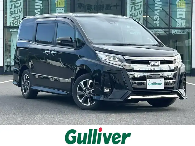 トヨタ ノア Si ダブルバイビーⅡ 岡山県 2019(令1)年 8.5万km ブラック 登録時走行距離84.339km/純正10インチナビ:NSZN-Z68T/(AM/FM/DISC/SD/Bluetooth)/トヨタセーフティセンス/・プリクラッシュセーフティ/・レーンディパーチャーアラート/・オートマチックハイビーム/フリップダウンモニター/バックカメラ/両側パワースライドドア/ドライブレコーダー/クルーズコントロール/アイドリングストップ/ビルトインETC/純正16インチアルミホイール/プッシュスタート/スマートキー