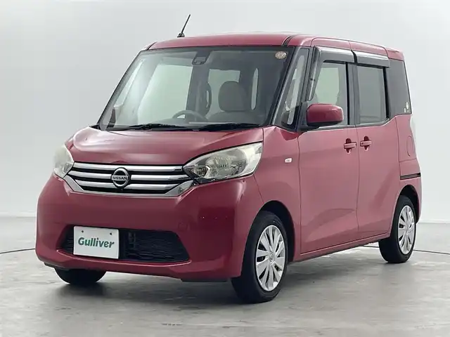 日産 デイズ ルークス X 福井県 2016(平28)年 6.7万km ピンク カロッツェリア製７型ＳＤナビ　/アラウンドビューモニター　/片側パワースライドドア　/純正ホイールキャップ /スマートキー/ABS/横滑り防止装置/オートライト