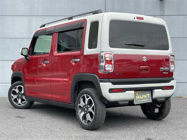 スズキ ハスラー Jスタイル Ⅱ 茨城県 2024(令6)年 0.9万km フェニックスレッドパール/ソフトベージュメタリック 社外8インチナビ　/バックカメラ　/Bluetooth/DVD再生機能/D/N席シートヒーター/デュアルカメラブレーキサポート/レーダークルーズコントロール/LEDヘッドライト/スマートキー/プッシュスタート/純正アルミ