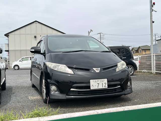 トヨタ エスティマ アエラス Gエディション 茨城県 2010(平22)年 16.2万km ブラック HDDナビ/Bluetooth/ワンセグテレビ/バックカメラ/オットマン/プッシュスタート/両側パワースライドドア/ETC/WAC
