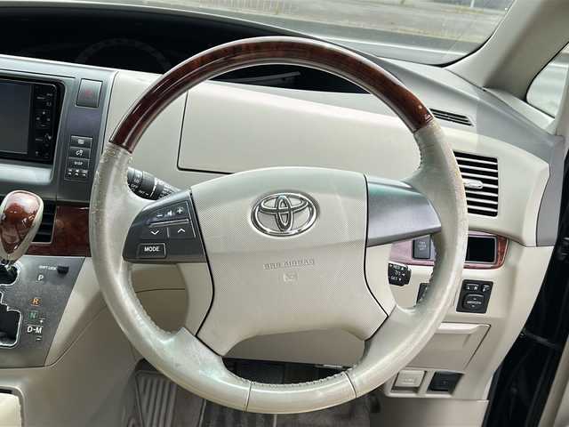 トヨタ エスティマ アエラス Gエディション 茨城県 2010(平22)年 16.2万km ブラック HDDナビ/Bluetooth/ワンセグテレビ/バックカメラ/オットマン/プッシュスタート/両側パワースライドドア/ETC/WAC