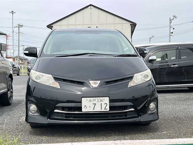 トヨタ エスティマ アエラス Gエディション 茨城県 2010(平22)年 16.2万km ブラック HDDナビ/Bluetooth/ワンセグテレビ/バックカメラ/オットマン/プッシュスタート/両側パワースライドドア/ETC/WAC
