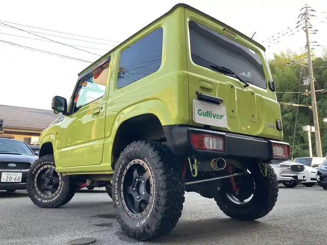 スズキ ジムニー XC 長崎県 2019(令1)年 6.8万km キネティックイエロー/ブラックトップ2トーン 衝突被害軽減ブレーキ/ディーラーOP/SDナビ【KXM-E503W】/Bluetooth接続/フルセグTV/DVD再生/クルーズコントロール/LEDオートヘッドライト/シートヒーター/ダウンヒルアシスト/リフトアップ：3インチ/社外マフラー【High-Bridge-First】/スロットルコントローラー【3-drive PRO】/社外16インチAW/ブロックタイヤ