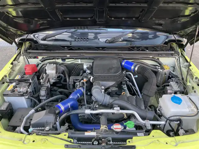 スズキ ジムニー XC 長崎県 2019(令1)年 6.8万km キネティックイエロー/ブラックトップ2トーン 衝突被害軽減ブレーキ/ディーラーOP/SDナビ【KXM-E503W】/Bluetooth接続/フルセグTV/DVD再生/クルーズコントロール/LEDオートヘッドライト/シートヒーター/ダウンヒルアシスト/リフトアップ：3インチ/社外マフラー【High-Bridge-First】/スロットルコントローラー【3-drive PRO】/社外16インチAW/ブロックタイヤ