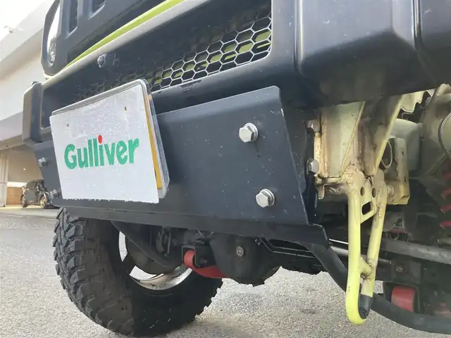 スズキ ジムニー XC 長崎県 2019(令1)年 6.8万km キネティックイエロー/ブラックトップ2トーン 衝突被害軽減ブレーキ/ディーラーOP/SDナビ【KXM-E503W】/Bluetooth接続/フルセグTV/DVD再生/クルーズコントロール/LEDオートヘッドライト/シートヒーター/ダウンヒルアシスト/リフトアップ：3インチ/社外マフラー【High-Bridge-First】/スロットルコントローラー【3-drive PRO】/社外16インチAW/ブロックタイヤ