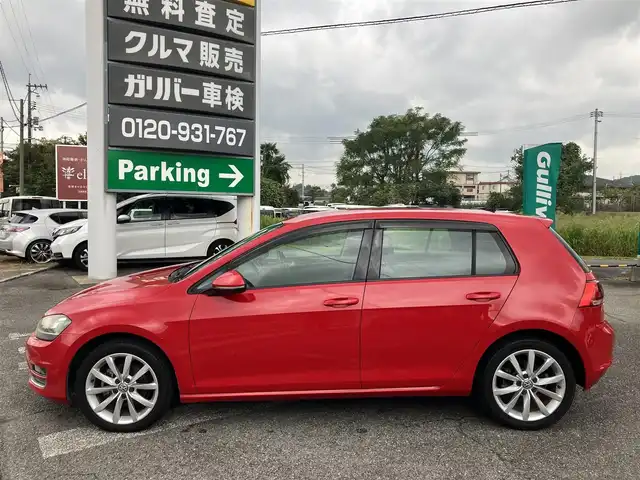 フォルクスワーゲン ゴルフ TSI ハイライン BMテクノ 広島県 2015(平27)年 9.2万km 赤 プリクラッシュブレーキシステム/レーンキープアシストシステム/アダブティブクルーズコントロール/純正ナビ/キセノンオートライト/バックカメラ/フルセグTV/パドルシフト/スマートエントリースタートシステム/ビルトインETC/新車保証書/取扱説明書