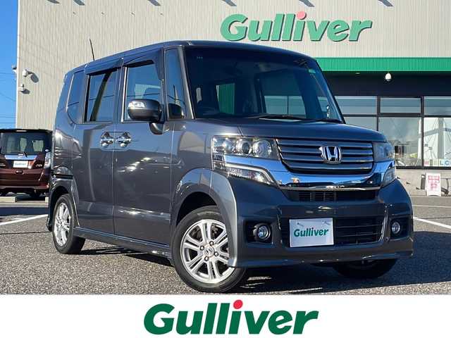 ホンダ Ｎ ＢＯＸ カスタム G Lパッケージ 島根県 2012(平24)年 8.9万km ポリッシュドメタルメタリック 純正ナビ（VXM-128VS）/ワンセグTV/バックカメラ/片側パワースライドドア/イージークローザー/アイドリングストップ/左右独立式リアセンターアームレスト/プッシュスタート/スマートキー/スペアキー/フロアマット/ドアバイザー