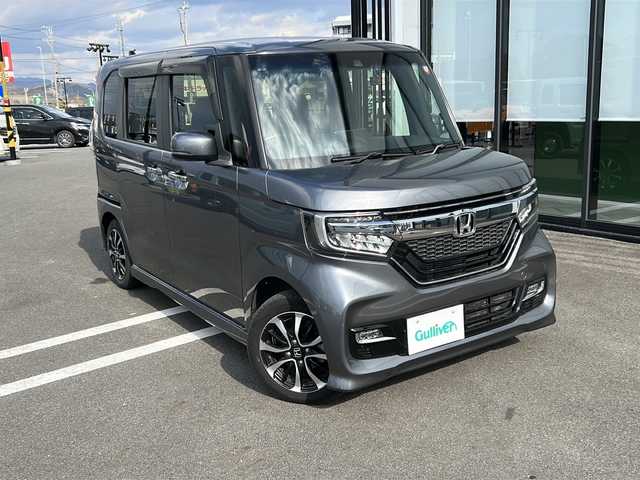 ホンダ Ｎ ＢＯＸ カスタム G L ホンダセンシング 岐阜県 2018(平30)年 3.7万km シャイニンググレーM 社外メモリーナビ/-フルセグテレビ/-Bluetooth接続/-バックカメラ/ETC/ホンダセンシング/片側パワースライドドア/スマートキー