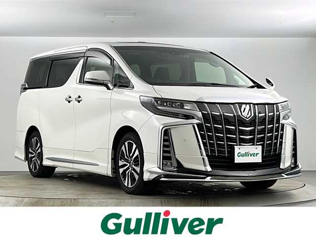 トヨタ アルファード S Cパッケージ 愛知県 2019(令1)年 5.9万km ホワイトパールクリスタルシャイン アルパイン11インチナビ/（フルセグTV/DVD/Bluetooth）/アルパイン12.8インチフリップダウンモニター/モデリスタエアロ/モデリスタマフラー/衝突軽減/ふらつき警報装置/操舵支援/クリアランスソナー/パーキングサポートブレーキ/追従機能付きクルーズコントロール/電動パーキングブレーキ/ドライブレコーダー/MTモード付AT/ETC/合皮ブラックシート/運転席シートメモリ/１，２列目電動シート/前席シートヒーター/前席エアシート/ステアリングヒーター/オットマン/サンシェード/フロアマット/両側パワースライド/パワーバックドア/サンルーフ/ムーンルーフ/3連LEDヘッドライト/フォグランプ/シーケンシャルウィンカー/ウィンカーミラー/電格ミラー/ドアバイザー