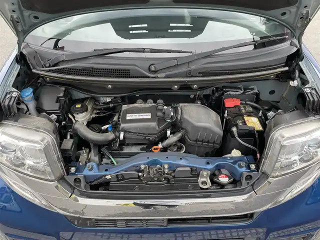 ホンダ Ｎ ＢＯＸ 2トーン カスタム SSパッケージ 群馬県 2015(平27)年 3万km プレミアムダイナミックブルーパール 純正ナビ/ワンセグTV・CD・DVD・BT・SD・Ipod・USB/純正フリップダウンモニター/Bカメラ/ETC/両側パワスラ/オートライト/プッシュスタート/ステアリングリモコン/純正アルミホイール/純正フロアマット