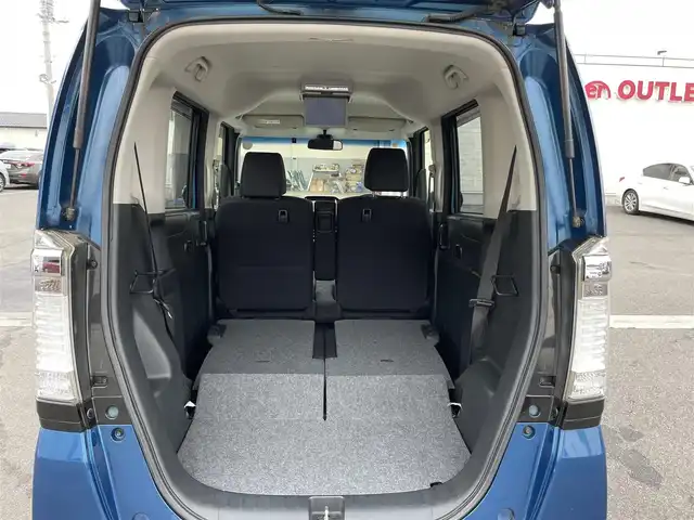 ホンダ Ｎ ＢＯＸ 2トーン カスタム SSパッケージ 群馬県 2015(平27)年 3万km プレミアムダイナミックブルーパール 純正ナビ/ワンセグTV・CD・DVD・BT・SD・Ipod・USB/純正フリップダウンモニター/Bカメラ/ETC/両側パワスラ/オートライト/プッシュスタート/ステアリングリモコン/純正アルミホイール/純正フロアマット