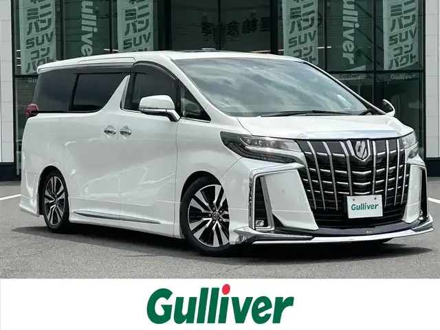 トヨタ アルファード S Cパッケージ 岡山県 2019(平31)年 8.3万km ホワイトパールクリスタルシャイン モデリスタ　/ＨＫＳ車高調　/社外ナビ　/フリップダウンモニター　/サンルーフ　/デジタルミラー　/シートメモリー　/エアシート　/シートヒーター　/ステアリングヒーター　/両側パワスラ　/３眼ＬＥＤ　/シーケンシャル