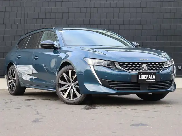 プジョー ５０８ SW GTライン 宮城県 2019(令1)年 6.3万km 紺 純正ナビ【ＢＴ／フルセグＴＶ／ＵＳＢ】/ハーフレザーシート　/ＦＯＣＡＬサウンドシステム　/ワイヤレス充電　/アダプティブクルーズコントロール　/パドルシフト　/パーキングセンサー　/ブラインドスポットモニター　/アンビエントライト　/前席シートヒーター　/前席パワーシート/アクティブセーフティブレーキ/パワーバックドア/インテリジェントハイビーム/純正18インチAW/電動格納ミラー/ルーフレール/レーンキープアシスト/LEDヘッドライト/ETC/禁煙車