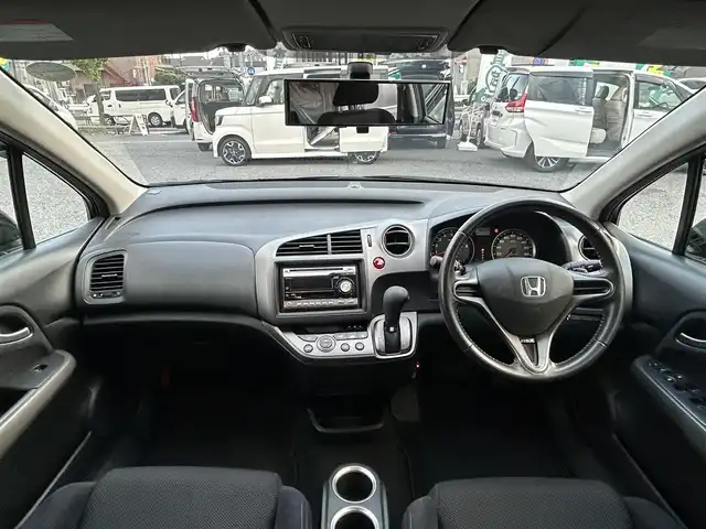 ホンダ ストリーム RSZ 東京都 2007(平19)年 8.8万km ナイトホークブラックパール ワンオーナー/カーオーディオ（KW-MZ640）/AM/FM/CD/MD/ETC/純正17インチアルミホイール/純正フロアマット/パワーステアリング/パワーウィンドウ/電動格納ミラー/保証書/取り扱い説明書