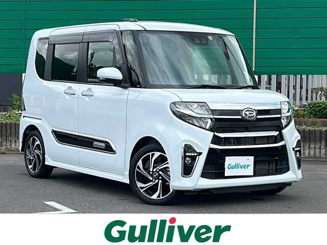 ダイハツ タント カスタム RS スタイルセレクション 茨城県 2022(令4)年 1.6万km シャイニングホワイトパール 社外7インチナビ/Bluetooth/TV/CD/DVD/全周囲カメラ/バックカメラ/サイドカメラ/フロントカメラ/衝突被害軽減システム/横滑り防止装置/盗難防止装置/両側パワースライドドア/ピラーレス/ハーフレザーシート/シートヒーター/運転席ロングスライドシート/LEDヘッドライト/オートライト/オートマチックハイビーム/コーナーセンサー/オートホールド/アイドリングストップ/ETC/プッシュスタート/スマートキー/禁煙車