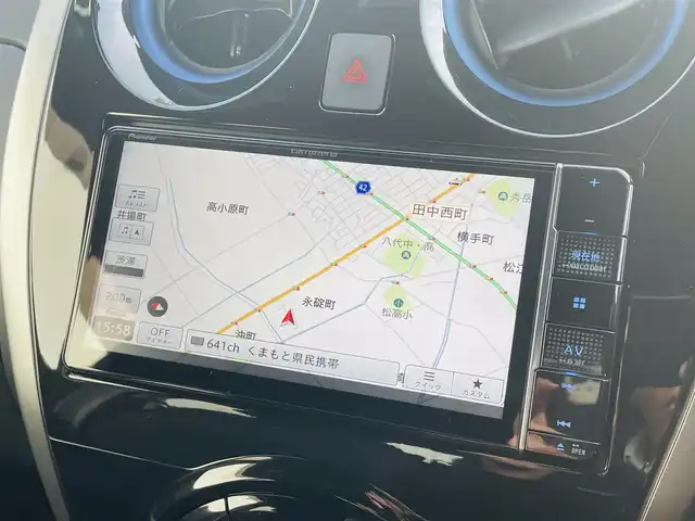 日産 ノート e－パワーオーテック 熊本県 2020(令2)年 3.1万km オーロラフレアブルーパール 社外ナビ/・AM/FM/CD/DVD/BT/SD/・フルセグTV/アラウンドビューモニター/衝突軽減ブレーキ/レーンキープアシスト/オートハイビーム/レーダークルーズコントロール/LEDヘッドライト/ETC/前後ドライブレコーダー/デジタルインナーミラー/革巻きステアリング/ステアリングスイッチ/純正アルミホイール/純正フロアマット/電動格納ミラー/ウインカーミラー/ドアバイザー/スペアキー