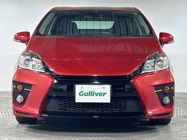 トヨタ プリウス S ツーリングセレ G’s 神奈川県 2014(平26)年 6万km レッドマイカメタリック 純正SDナビゲーション【NSZN-W64T】/フルセグ　Bluetooth　CD DVD　SD/バックカメラ/純正ビルトインETC/革巻きステアリング/ステアリングスイッチ/プッシュスタート/スマートキー/純正18インチアルミホイール/電格ウインカーミラー/HIDヘッドランプ/フロントフォグランプ/LEDイルミネーションビーム/リアコンビネーションランプ/Gsエンブレム