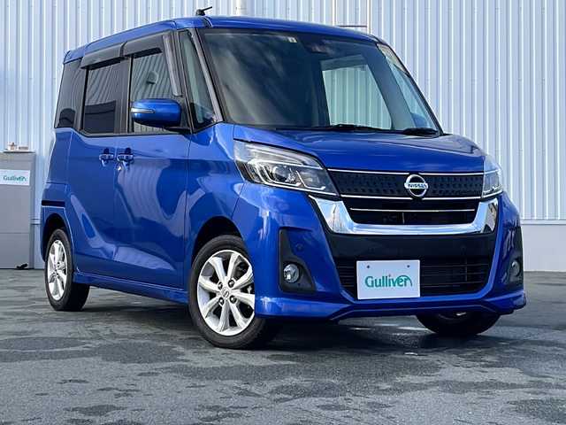 日産 デイズ ルークス HWS X Vセレクション 三重県 2019(令1)年 3.8万km オーシャンブルーP 純正７型ナビ　/全方位モニター　/衝突被害軽減システム　/片側パワスラ　/ＬＥＤヘッドライト　/コーナーセンサー　/純正フロアマット　/純正１４インチＡＷ　/レーンキープアシスト　/禁煙車　/スマートキー