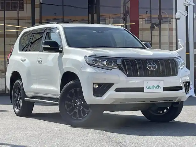 トヨタ ランドクルーザー プラド TX Lパッケージ ブラックED 宮城県 2021(令3)年 4.4万km ホワイトパールクリスタルシャイン 純正9型ナビ/・Bluetooth/CD/DVD/・フルセグTV/バックカメラ/ビルトインETC/ドライブレコーダー(SD欠)/レーダークルーズコントロール/クリアランスソナー/セーフティセンス/・プリクラッシュセーフティ/・レーンディパーチャーアラート/・オートマチックハイビーム/・ロードサインアシスト/先行車発進告知機能/LEDヘッドランプ/本革巻きステアリング/ブラック革シート/前席パワーシート/快適温熱シート/4WD/純正18インチアルミホイール/スマートキー/スマートエントリー/スタートシステム/禁煙車
