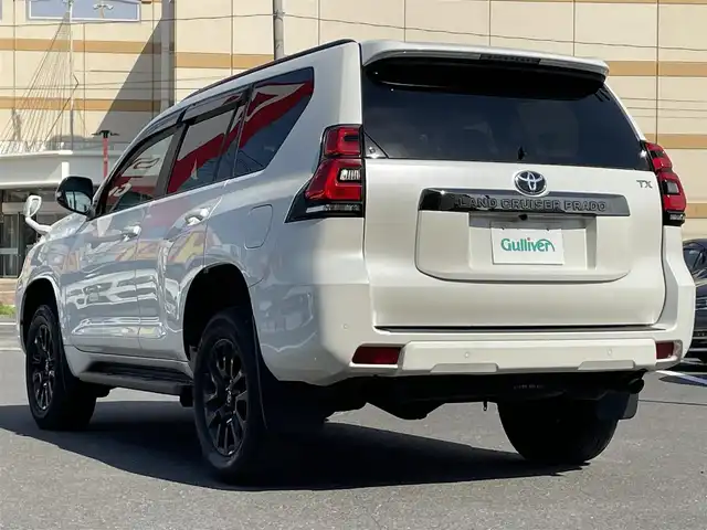 トヨタ ランドクルーザー プラド TX Lパッケージ ブラックED 宮城県 2021(令3)年 4.4万km ホワイトパールクリスタルシャイン 純正9型ナビ/・Bluetooth/CD/DVD/・フルセグTV/バックカメラ/ビルトインETC/ドライブレコーダー(SD欠)/レーダークルーズコントロール/クリアランスソナー/セーフティセンス/・プリクラッシュセーフティ/・レーンディパーチャーアラート/・オートマチックハイビーム/・ロードサインアシスト/先行車発進告知機能/LEDヘッドランプ/本革巻きステアリング/ブラック革シート/前席パワーシート/快適温熱シート/4WD/純正18インチアルミホイール/スマートキー/スマートエントリー/スタートシステム/禁煙車