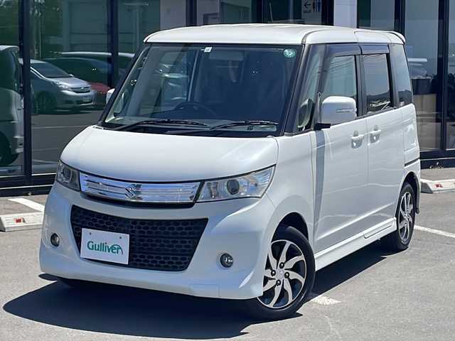 スズキ パレット ＳＷ XS 道東・釧路十勝 2010(平22)年 6.9万km パールホワイト ・４WD/・社外ナビ（CD DVD AM FM）/・片側パワースライドドア/・エンジンスターター/・シートヒーター/・HIDヘッドライト/・ETC/・オートライト/・オートエアコン/・フォグランプ/・ドアミラーウインカー/・ドアバイザー/・ベンチシート/・純正１４インチアルミホイール
