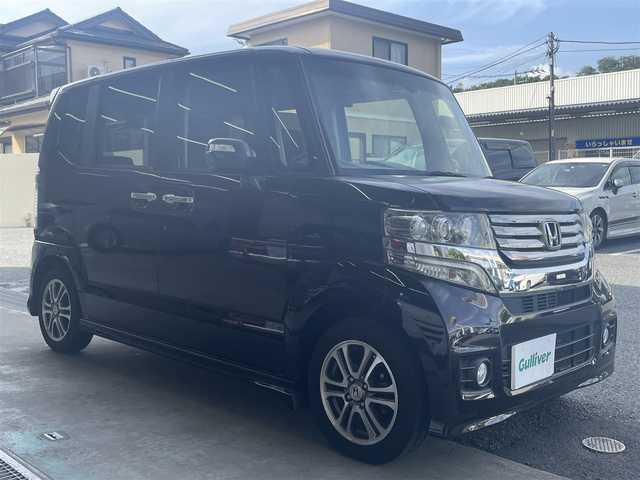 ホンダ Ｎ ＢＯＸ カスタム G SSパッケージ 千葉県 2015(平27)年 2万km プレミアムゴールドパープルパール 純正メモリナビ/（CD/DVD/BT/フルセグTV）/バックカメラ/両側パワースライドドア/衝突被害軽減システム/横滑り防止装置/オートライト/ステアリングリモコン/スマートキー/純正フロアマット