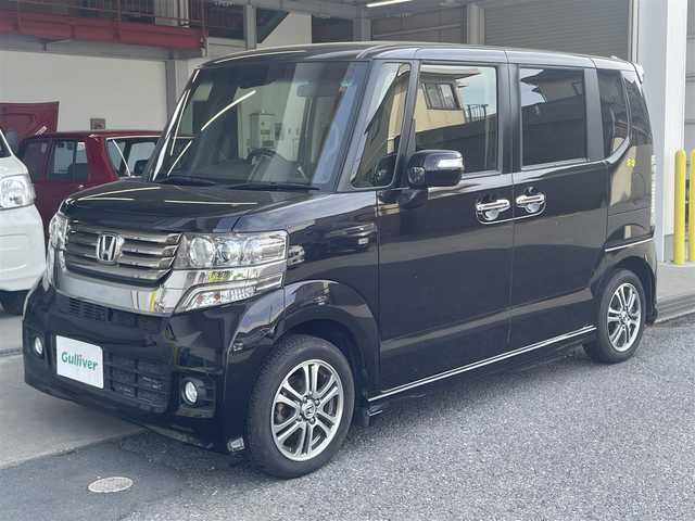 ホンダ Ｎ ＢＯＸ カスタム G SSパッケージ 千葉県 2015(平27)年 2万km プレミアムゴールドパープルパール 純正メモリナビ/（CD/DVD/BT/フルセグTV）/バックカメラ/両側パワースライドドア/衝突被害軽減システム/横滑り防止装置/オートライト/ステアリングリモコン/スマートキー/純正フロアマット