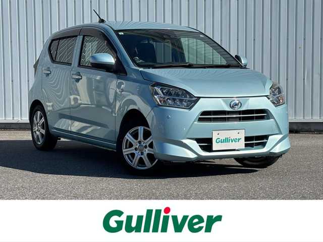 ダイハツ ミラ イース X SAⅢ 滋賀県 2017(平29)年 9.1万km スカイブルーメタリック 社外ナビ/・Bluetooth/フルセグ/・CD/DVD/バックカメラ/ETC/スマートアシスト/・先行車発進お知らせ/・誤発進抑制制御機能/・車線逸脱警報機能/・オートハイビーム/アイドリングストップ/LEDオートライト/リモコンキー