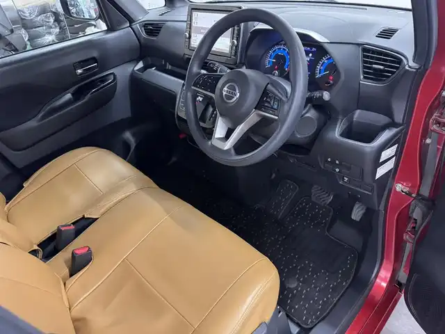 日産 ルークス HWS X プロパイロットED 三重県 2020(令2)年 4.3万km スパークリングレッド/ブラック S-HYBRID/FF/インパネCVT/純正 9インチナビ MM320D-L/（iPod/SD/FM/AM/TV/USB/Bluetooth/CD/DVD/MUSIC STOCKER/ドラレコ/AUX）/アラウンドビューモニター/両側ハンズフリーオートスライドドア/ドライブレコーダー 前方/ビルトイン ETC/安全/●インテリジェントエマージェンシーブレーキ/●車線逸脱警報（LDW）/●車線逸脱防止支援（インテリジェントLI）/●ふらつき警報（インテリジェントDA）/●プロパイロット/●先行車発進お知らせ/●標識表示機能（最高速度・進入禁止）/●フロント＆バックソナー/など/装備/●【OP】快適パックA/・プラズマクラスター搭載リヤシーリングファン/・パーソナルテーブル/・カップホルダー/・USBソケット/・ロールサンシェード/・撥水加工シート/●オートエアコン/●電子パーキングブレーキ＆ブレーキホールド/●オートライト/●LEDヘッドライト＆フロントフォグライト/●ハイビームアシスト/●ステアリングスイッチ/●オートエアコン/●純正14inAW/●助手席肩口リクライニングレバー/●プッシュスタート/●インテリジェントキーx1/●保/取/など