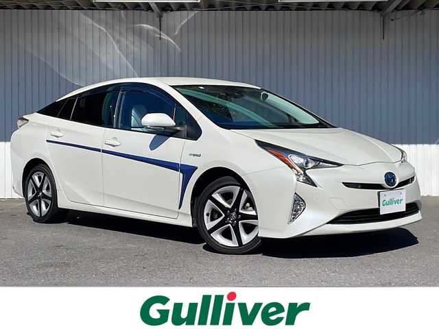 トヨタ プリウス A ツーリングセレクション 長野県 2016(平28)年 2.4万km ホワイトパールクリスタルシャイン ４WD/レザーシート/トヨタセーフティセンス/純正メモリナビフルセグTV/バックカメラ/ビルトETC/前後コーナーセンサー /純正17インチアルミ/保証書