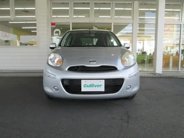 日産 マーチ 12S 千葉県 2011(平23)年 3.2万km ブリリアントシルバー 純正CDオーディオ/フロントリアコーナーセンサー/純正フロアマット/ドアバイザー/整備記録簿(H26/H28/H30/R2/R4/R6)