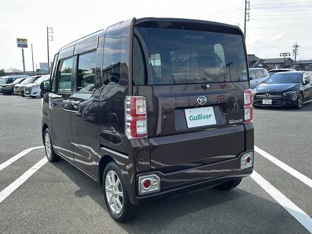 ダイハツ ウェイク L SA Ⅱ 岐阜県 2017(平29)年 5.7万km プラムブラウンクリスタルマイカ 登録時走行距離56803km/社外７型ＳＤナビ　/ドライブレコーダー　/衝突軽減システム　/盗難防止装置　/横滑り防止装置　/アイドリングストップ　/コーナーセンサー　/オートライト　/フォグランプ/両側パワースライド　/プッシュスタート　/スマートキー/純正14インチアルミホイール/純正フロアマット/ドアバイザー/Wエアバッグ