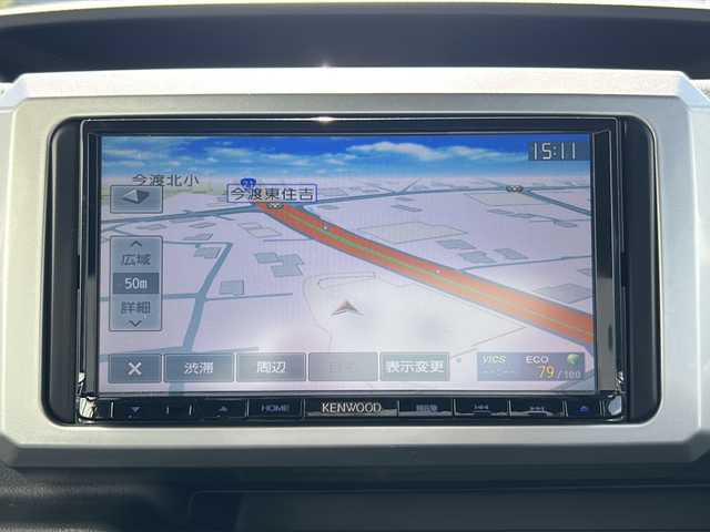 ダイハツ ウェイク L SA Ⅱ 岐阜県 2017(平29)年 5.7万km プラムブラウンクリスタルマイカ 登録時走行距離56803km/社外７型ＳＤナビ　/ドライブレコーダー　/衝突軽減システム　/盗難防止装置　/横滑り防止装置　/アイドリングストップ　/コーナーセンサー　/オートライト　/フォグランプ/両側パワースライド　/プッシュスタート　/スマートキー/純正14インチアルミホイール/純正フロアマット/ドアバイザー/Wエアバッグ