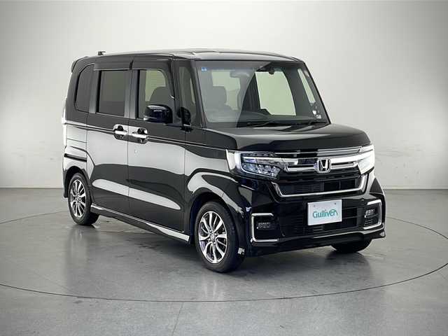 ホンダ Ｎ ＢＯＸ カスタム L 長野県 2021(令3)年 1.7万km クリスタルブラックパール 両側パワースライドドア/純正8インチメモリナビ/VXM-207NBi/BT/SD/CD/DVD/USB/フルセグTV/追従式クルーズコントロール/純正ドライブレコーダー/バックカメラ/ETC/フォグランプ/後方コーナーセンサー/前席シートヒーター/衝突被害軽減ブレーキ/社外14インチアルミホイール付きスタッドレス4本車載/純正14インチアルミホイール装着/ドアバイザー/ステアリングスイッチ/オートライト/LEDヘッドライト/プッシュスタート/スマートキー/スペアキー1本