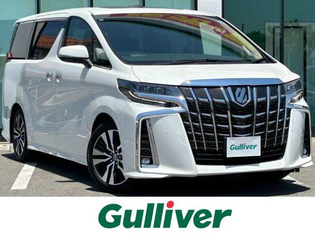 トヨタ アルファード S Cパッケージ 和歌山県 2020(令2)年 2.2万km ホワイトパールクリスタルシャイン 純正メーカーナビ/JBLプレミアムサウンド/パノラミックビューモニター/純正フリップダウンモニター/デジタルインナーミラー/フルセグTV/（BT/CD/DVD)/プリクラッシュセーフティー/レーダークルーズコントロール/レーンディパーチャーアラート/ブラインドスポットモニター/クリアランスソナー/両側パワースライドドア/サンルーフ/ドライブレコーダー/ビルトインETC２．０/純正フロアマット/純正アルミホイール/LEDヘッドライト/フォグランプ/オートライト/オートマチックハイビーム